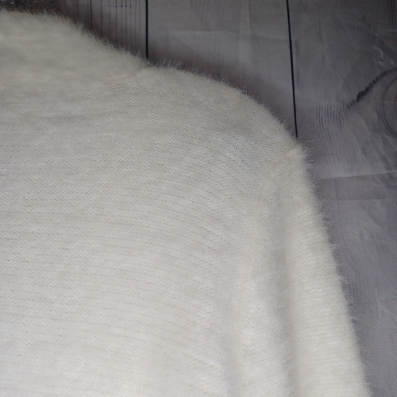 Calvin Klein Women's White Open-Front Sweater - Picture 10 of 10